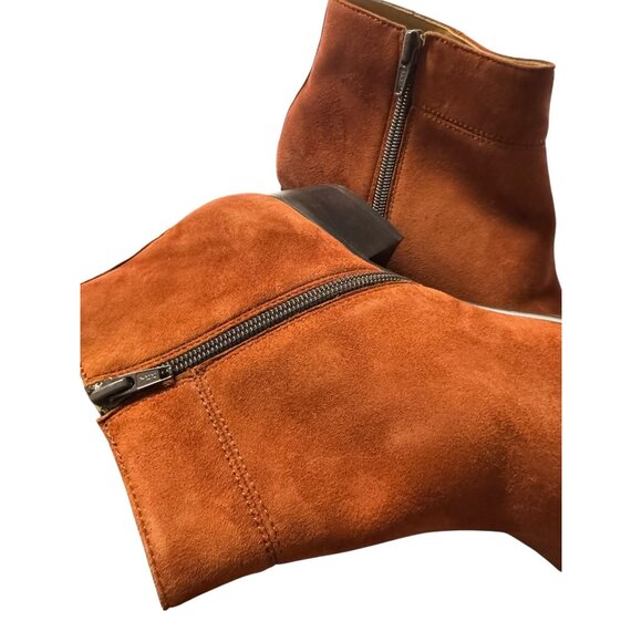 Giorgio Brutini Private Collection Men's Rust Suede Ankle Boots 8.5 NWB - Picture 3 of 9